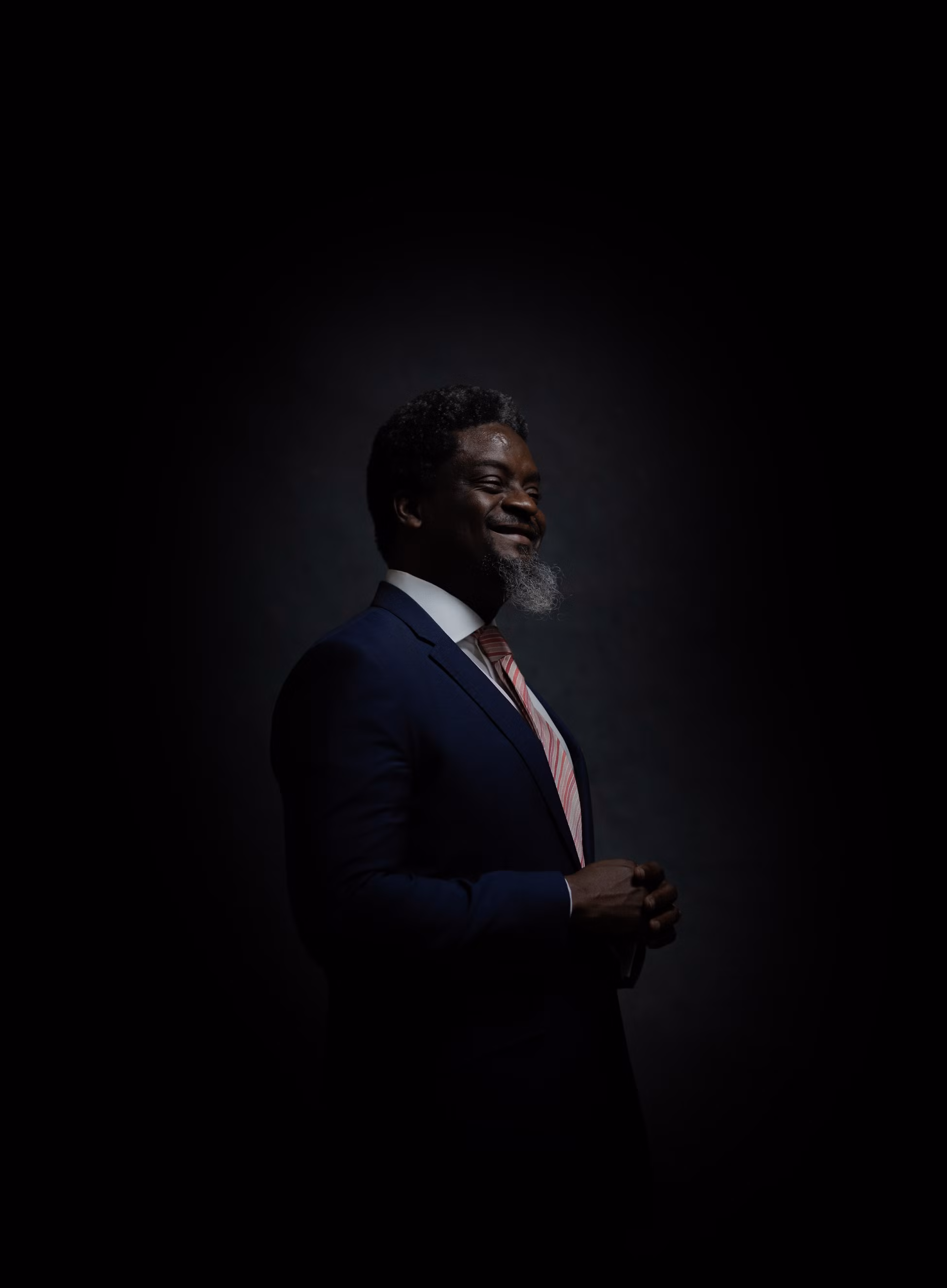 The Anchor Dele Balogun smiling